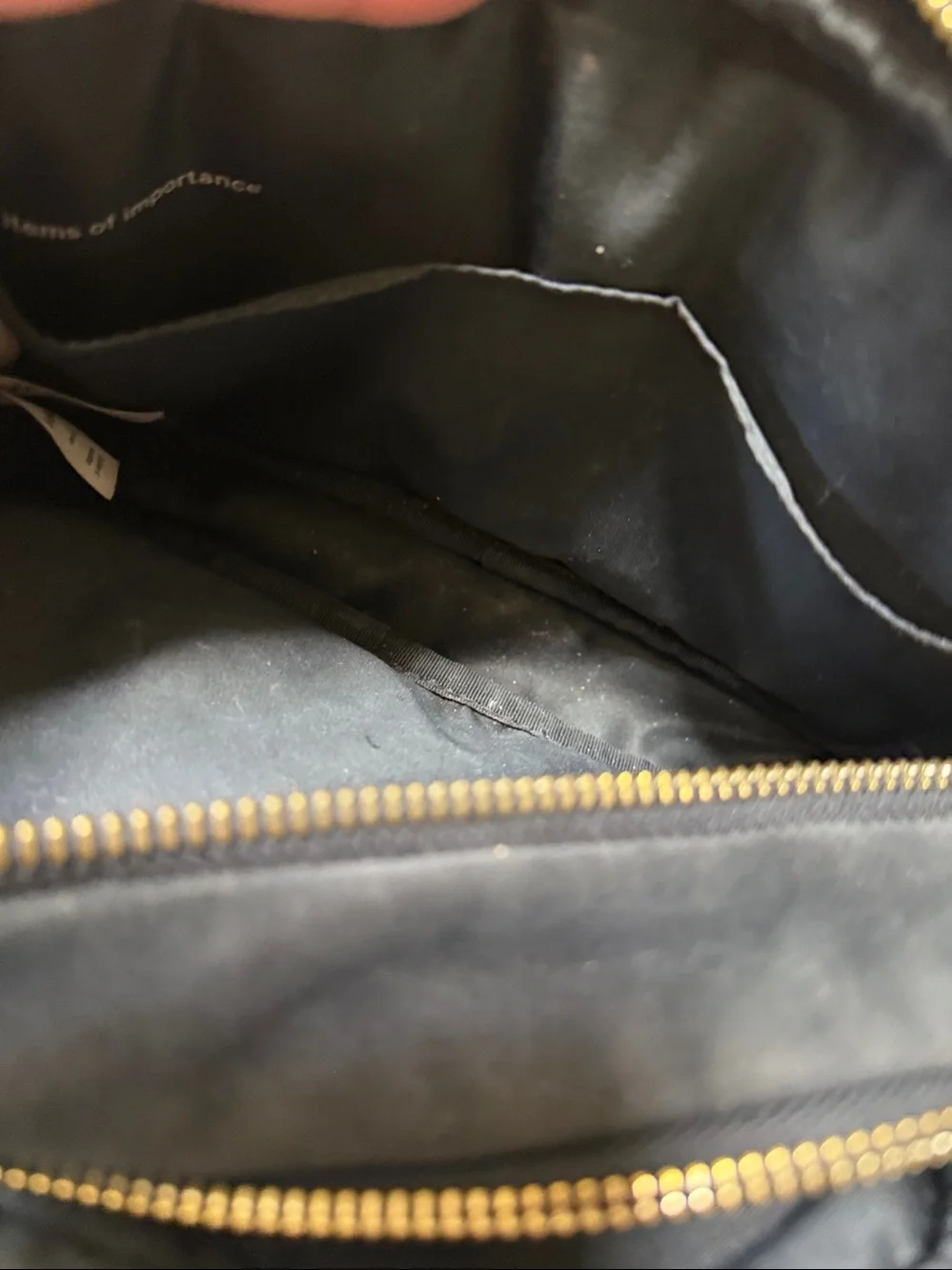 lululemon athletica Black Quilted Crossbody with Rose Gold Logo